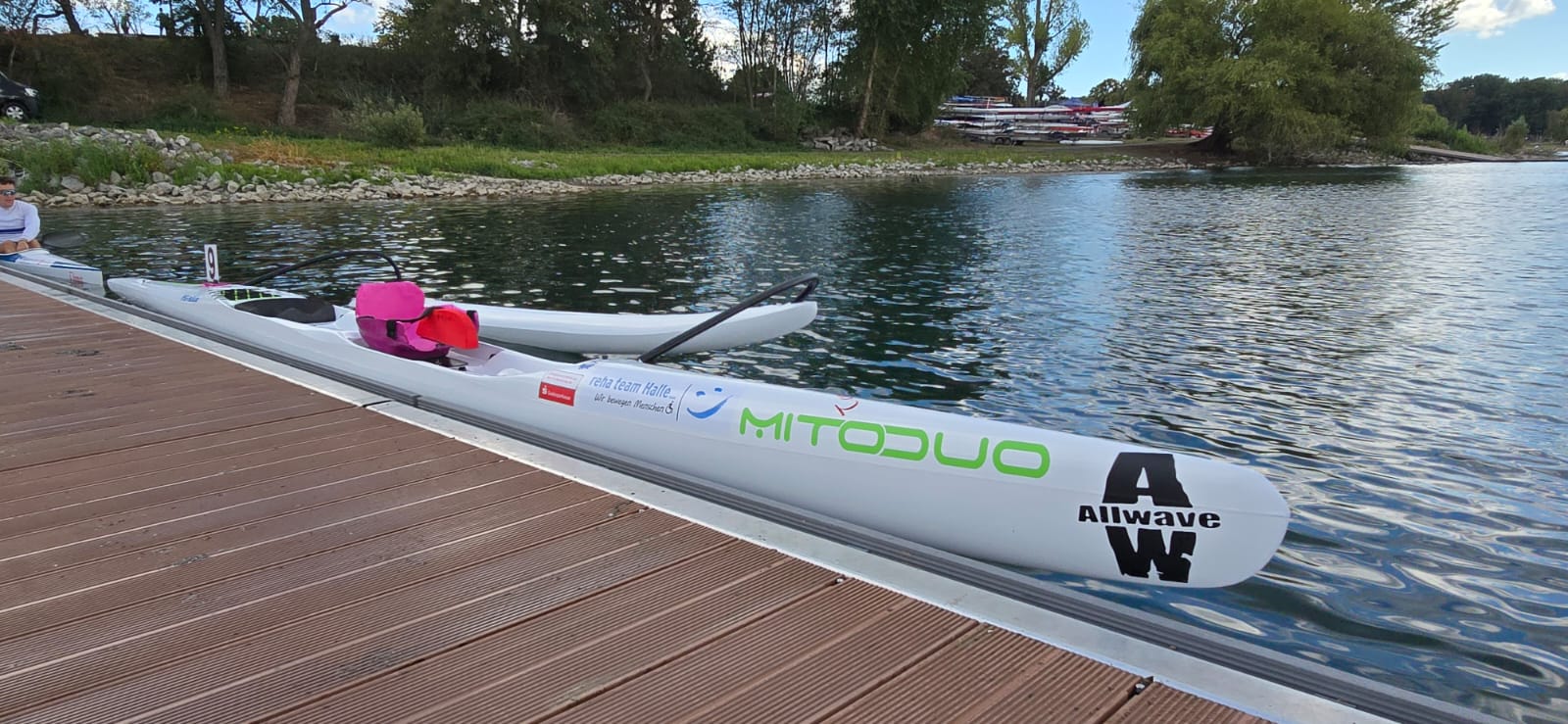 Neues Boot- Danke Saalesparkasse und Sanitätshaus Hellwig/Reha Team Halle